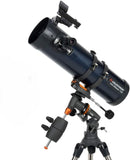 Celestron AstroMaster 130EQ 130mm f/5 Reflector Telescope - BLACK/NAVY Like New