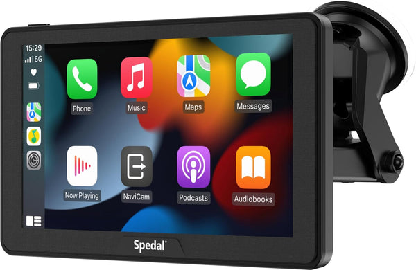 Spedal CL786 Car Stereo with Apple CarPlay, Android Auto, 7" Touchscreen - Black Like New