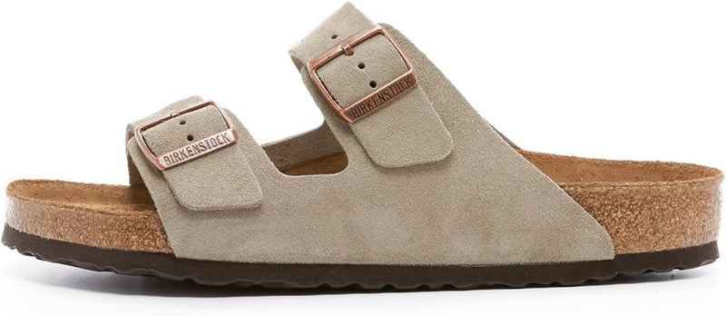 BIRKENSTOCK ARIZONA SOFT FOOTBED UNISEX SANDALS - SIZE: MEN 8 WOMEN 10 - TAUPE - Brand New