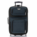 TRAVEL SELECT AMSTERDAM 21-INCH SOFTSIDE EXPANDABLE CARRY-ON LUGGAGE - NAVY - Brand New