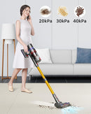 HOMPANY Cordless Vacuum Cleaner 500W/40Kpa Stick Vacuum Touch Screen - Gold - Like New