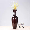 VILLACERA Handcrafted 28” Tall Brown Bamboo Vase,636311NLB - Brand New