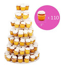 7 Tier Wedding Party Cupcake and Dessert Tower 18 Inches Clear Cake Stand - Brand New