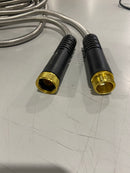 ANUFLES HEAVY-DUTY STAINLESS STEEL GARDEN HOSE - ULTRA-FLEXIBLE - BLACK/YELLOW - Like New