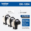 BROTHER GENUINE DK-12043PK MULTIPURPOSE PAPER LABEL ROLL - WHITE - Brand New