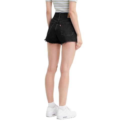 5632702112 LEVI'S WOMEN 501 ORIGINAL SHORTS SIZE WOMEN 27 LUNAR BLACK - Brand New