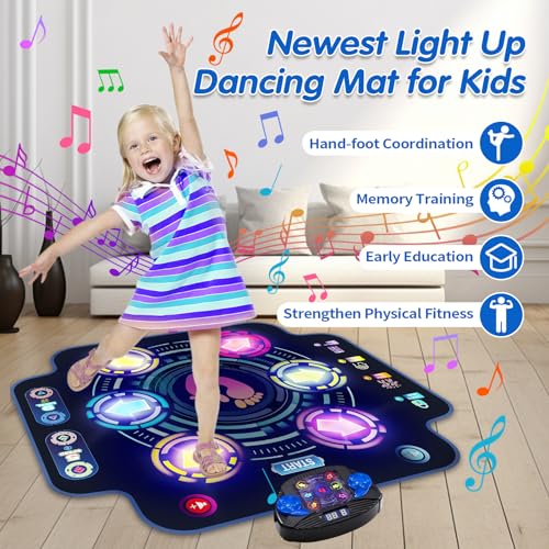 MAYSIDA MYSID A DANCE MAT FOR KIDS - LIGHT-UP 6-BUTTON & WIRELESS BLUETOOTH Like New