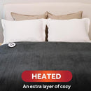 Sunbeam Electric Royal Luxe Microplush Heated Blanket 12 Heat Settings 32810037 - Like New