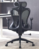AMSEATEC ERGONOMIC OFFICE DESK CHAIR, BREATHABLE MESH BACK & SEAT - BLACK - Like New