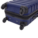 WRANGLER 4 PIECE MIAMI LUGGAGE AND PACKING CUBES SET (27"22"15.5"12") - BLUE - Like New