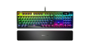 STEELSERIES APEX 7 MECHANICAL GAMING KEYBOARD OLED - BROWN TACTILE SWITCHES - Like New