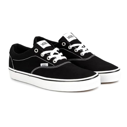 VANS MEN'S DOHENY DECON SUEDE SNEAKER SIZE MEN 9 BLACK/WHITE - Like New