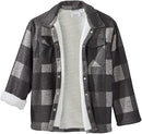 SILVERTS MAGNET CLOSE ADAPTIVE SHERPA LINED SHIRT JACKET SIZE: L - BLACK/GRAY - Brand New