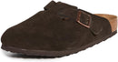 BIRKENSTOCK UNISEX BOSTON SOFT FOOTBED - SIZE: MEN 8 WOMEN 10 - MOCCA - Like New