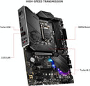 MSI Motherboard Socket LGA1200 USB-C Gen2 LED Lighting MPG Z490 GAMING PLUS Like New