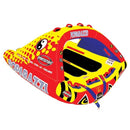 AIRHEAD SPORTSSTUFF POPARAZZI 3 RIDER TOWABLE TUBE - RED/YELLOW - Scratch & Dent