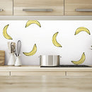Mr. Kate Banana Print Peel and Stick Wallpaper by RoomMates - Yellow - Brand New