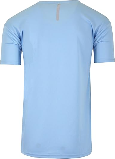 GALAXY BY HARVIC MEN'S PERFORMANCE ACTIVE SHORT SLEEVE - LIGHT BLUE - SIZE 2XL - Like New