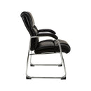STAPLES Guest & Reception Chair - Bonded Leather - Black - Brand New