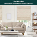 Chicology Cordless Roman Window Shade Belgian Flax 23"W x 64"H - Brand New