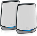 Orbi 850 Series Tri-band WiFi 6, 6Gbps, Router + Satellite RBK852-100NAR - WHITE - Like New