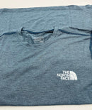 THE NORTH FACE MEN'S PRINTED WANDER SHORT SLEEVE - SIZE: M - BLUE HEATHER/ WHITE - Brand New