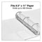 UNIVERSAL ECONOMY D-RING VINYL VIEW BINDER, 2-INCH CAPACITY, WHITE - WHITE - Brand New