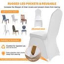 50-Pack White Chair Covers - Polyester Spandex Chair Cover Stretch Slipcovers - Brand New
