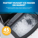 Newair Nugget Sonic Speed Countertop Crunchy Ice Maker Machine -Stainless Steel Like New