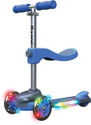 Razor Rollie DLX 3-Wheel Light-Up Scooter Seated Stand-Up Riding Options - Brand New