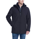 Weatherproof Men's Fleece, Bib, Removable Hood 1311004 Black/Blue M - Brand New
