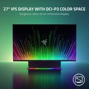 For Parts: Razer Raptor 27" Monitor WQHD 165Hz - RZ39-03500100-R3U1 -BLACK-DEFECTIVE SCREEN