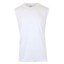 GALAXY BY HARVIC MEN'S MOISTURE WICKING SHORT SLEEVE MUSCLE TEE - XL - WHITE - Brand New
