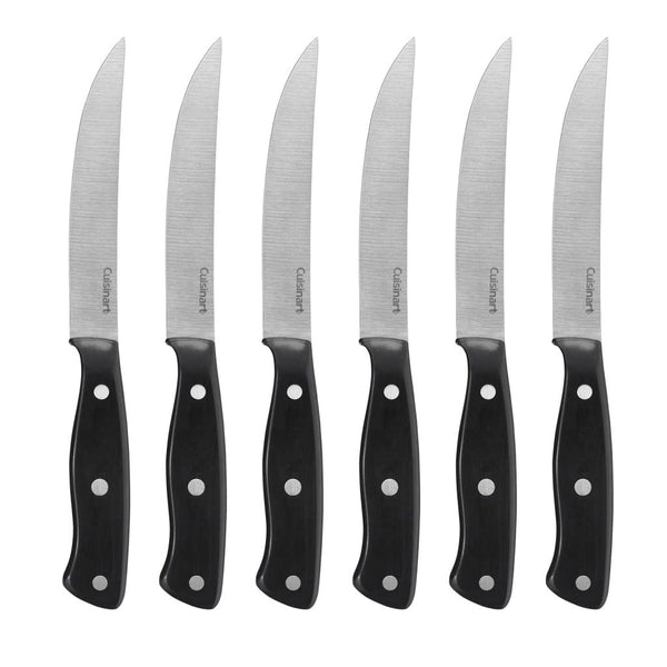 CUISINART C77TR-S6SK TRIPLE RIVET COLLECTION 6-PIECE STEAK KNIFE SET Rapid DOM Like New