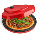 MisterChef Countertop Pizza Maker, 1450W Mini Pizza Oven - Red - Like New