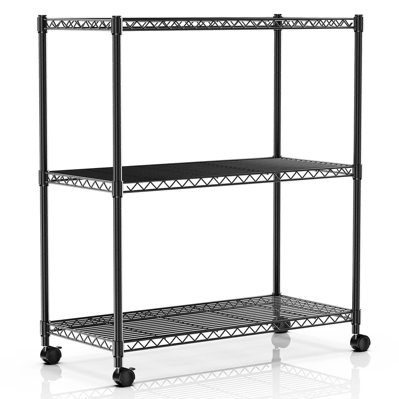 SIMPLE DELUXE STORE SIMPLE DELUXE 3-TIER STORAGE SHELVING UNIT HKSHLF23133003BV3 - Like New