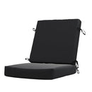 CALIFORNIA UMBRELLA OUTDOOR DINING CHAIR, 20" X 40", GCDC20B-F32 - BLACK - Like New