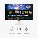SAMSUNG M5 M50F 32" HDR SMART MONITOR LS32FM503ENXZA - WHITE - Like New