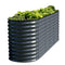 OLLE GALVANIZED RAISED GARDEN BED OUTDOOR: GARDEN PLAN MIDNIGHT - Scratch & Dent