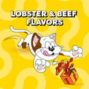 Temptations Birthday Crunchy Cat Treats, Lobster & Beef, 6.3 oz, 10 Pack - Brand New