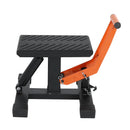 JFG RACING DIRT BIKE LIFT STAND 440 LBS HYDRAULIC LIFT JACK - BLACK/ORANGE - Like New