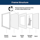 ENJOYBASICS 16x20 Picture Frame, Display Poster 11x14 with Mat or 16 x 20 - Brand New