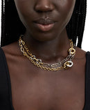 KATE SPADE TWO-TONE INTERLOCK MIXED CHAIN 38 - Brand New
