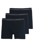 BLU ROCK MEN'S COTTON FLEX STRETCH BOXER BRIEFS-3 PACK - SIZE: MEN L - BLACK - Like New