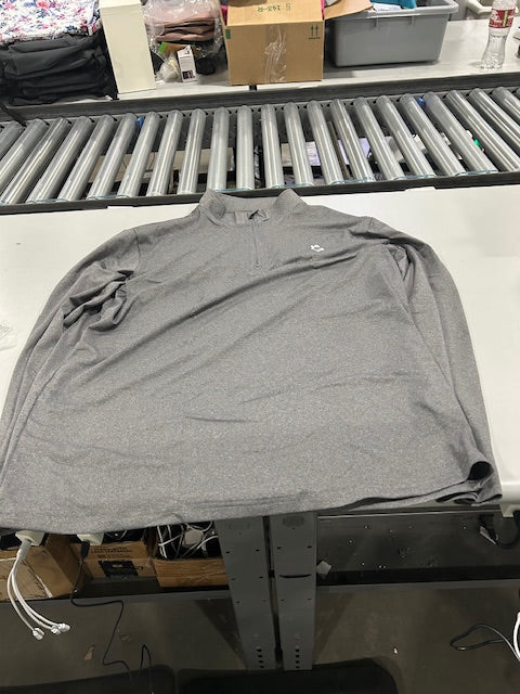 JUMGEAR-LIFE GRAY 2XL QUARTER ZIP PULLOVER LONG SLEEVE SWEATSHIRT MEN 2XL - GRAY - Like New