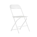 FLASH FURNITURE HERCULES SERIES PLASTIC FOLDING CHAIR WEIGHT CAPACITY - WHITE - Like New