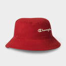 CHAMPION ADULT SUNSET TWILL BUCKET HAT - RED - Brand New