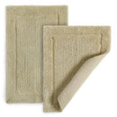 DWELLSTUDIO REVERSIBLE COTTON BATH RUGS LUXURIOUS COMFORT TAUPE 2 PACK - Brand New