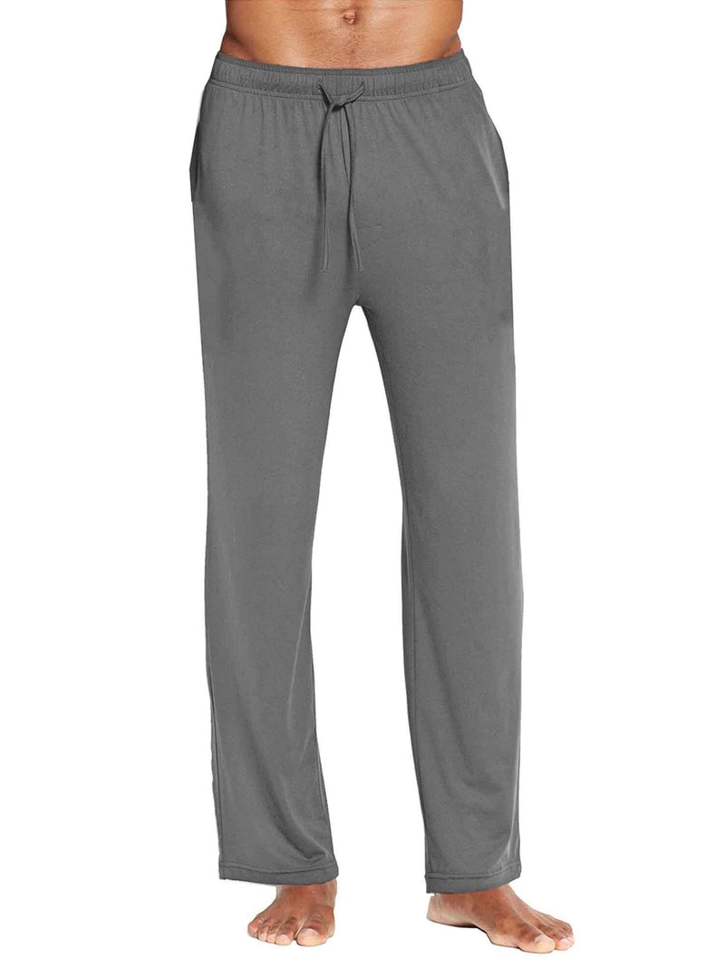 GALAXY BY HARVIC MEN'S STRETCH DRAWSTRING WAIST LOUNGE PANTS - SIZE: M - GRAY - Brand New