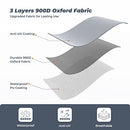 RVMasking Upgraded 900D Trailerable Full Size Boat Cover Gray V-Hull Runabouts - Brand New